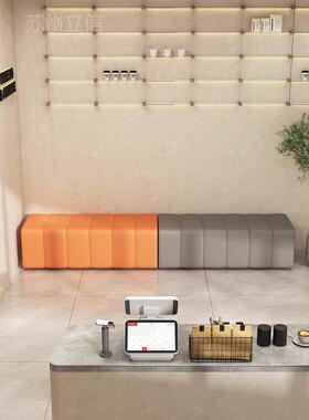 LCA01-20衣间床尾长方皮凳子无品牌/长凳服装店休息区长沙帽条发