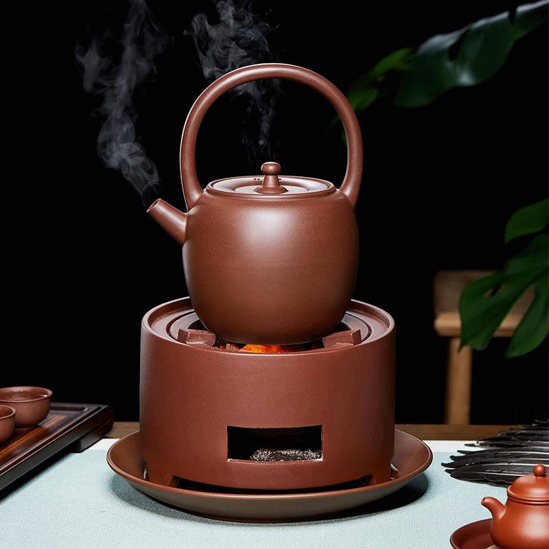 紫砂茶炭茶炉煮茶器炉具围炉桌木炭烤火炉套装冬天F969T595室内碳