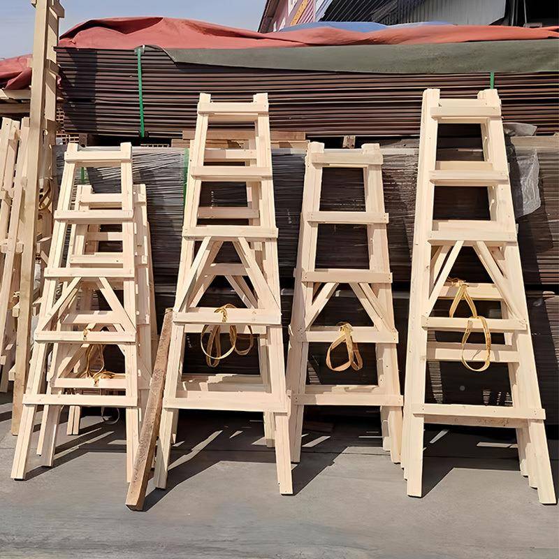 特实木人字梯木梯合梯装梯修人字子木工梯子木架人字梯形厚梯ybAi