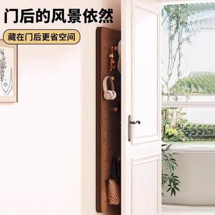 洞洞291穿挂衣镜隐形推全身镜小户型卧室拉玄关板壁洞洞板全身镜