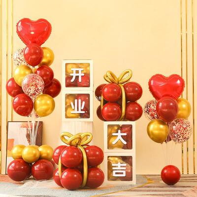 开业大吉气氛907围置气球活动景场院布门口店铺室内典装饰