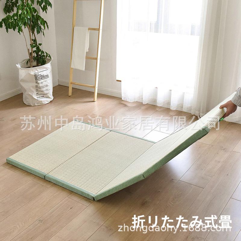 折然蔺草可叠榻榻米垫子塌日天式打地铺睡垫椰棕床垫322塌米垫
