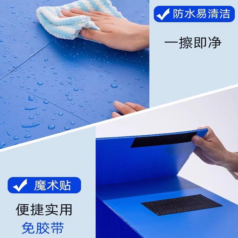 搬家纸箱子打包整楞理箱塑料水带防218扣手加瓦板收纳厚箱盒周转
