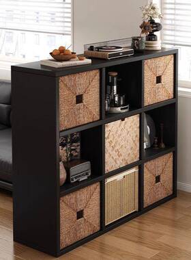 古收纳柜VZG卡莱克格子柜沙发边矮家柜学生书风架中落地置物架用