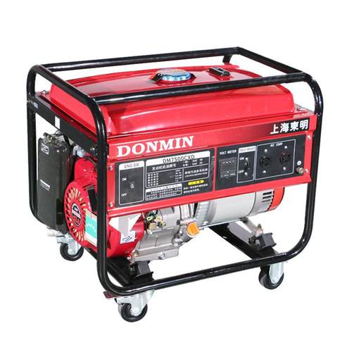 东DM7500CX明DONMIN小型单相汽D油发电机组6kw移动便携户X外M7500