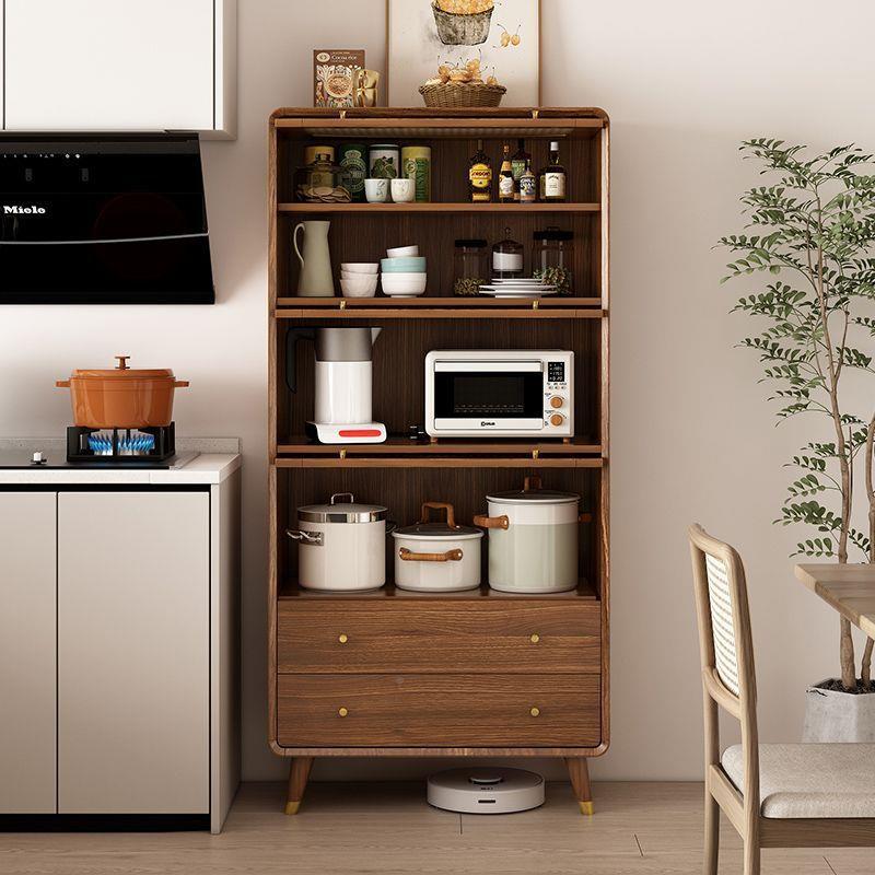 厨实木碗藤编收纳柜柜房碗柜纳收餐具柜496橱柜储物柜置物柜