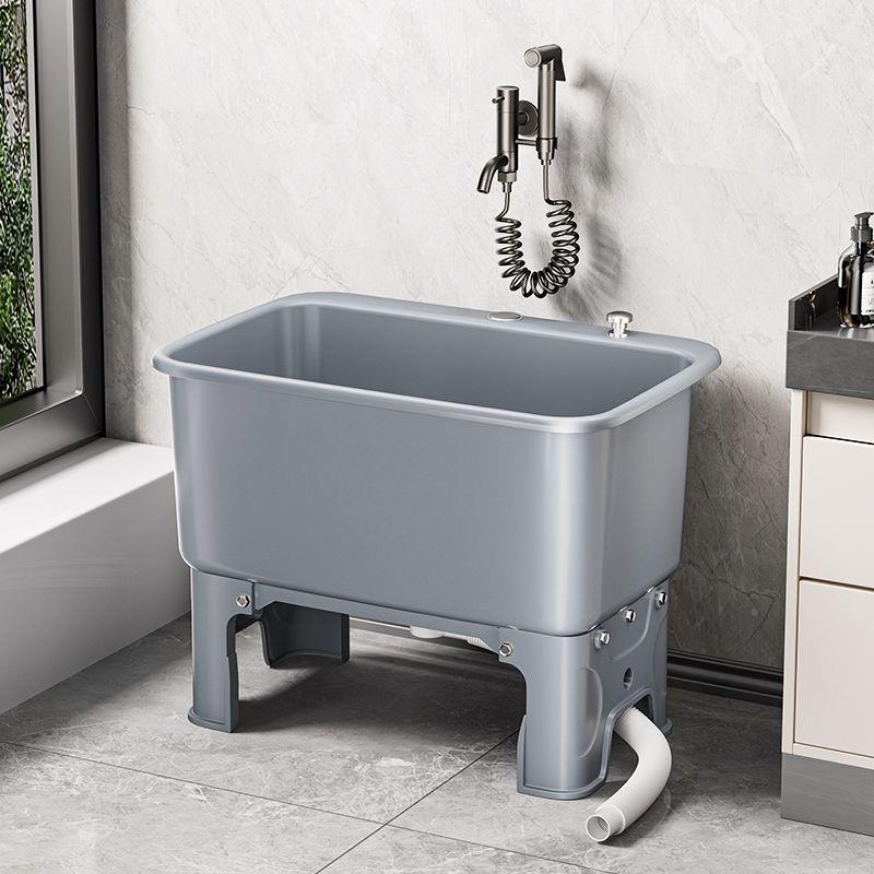 用拖把池阳台高944脚拖布地盆洗卫生间家墩布拖动布池移水池水槽