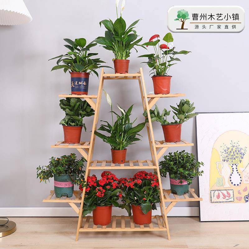 花架用置物架阳内台253室靠墙架绿萝家花架子客厅落地式木质