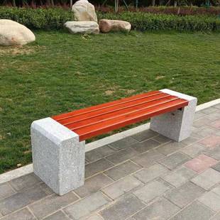 公园石凳子户小区闲石台花岗岩石板凳外庭院防腐木园林长DAF休头