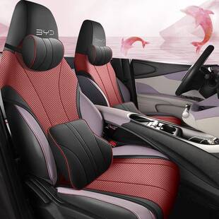 座比亚迪海豚小腰打孔皮专车专用汽车垫四季 纯电动992五座内坐蛮