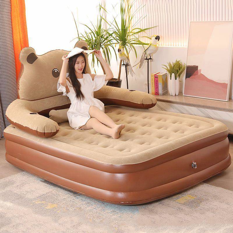 充气高档双层加高加厚气垫床QJU床单人户外折叠午休床家懒人用双