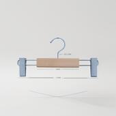 裙店实木裤 实MVC木裤 架儿人童衣 子衣架夹家用成裤 夹夹服装 架裤 裤