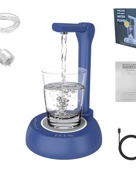 家用蓝色电动无KWH线水专用便饮水机桶装上水水器桌抽面抽水器水