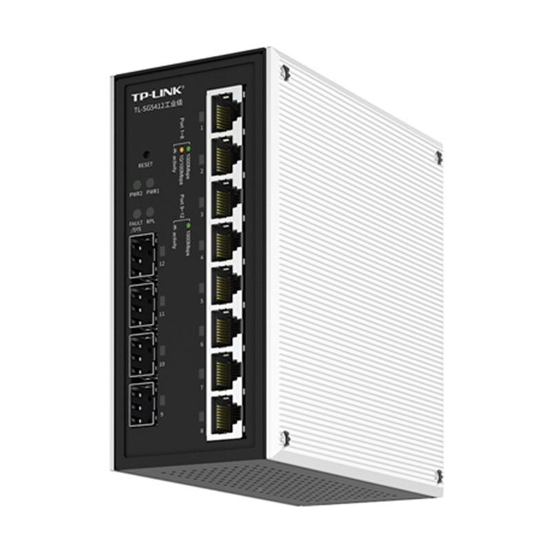 TP-LINKTXA/TL-SG412工业级工业级网管换型以太网交机8GE+4SF5P