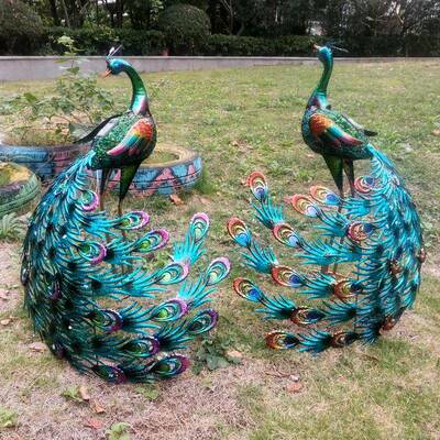 外奢华装饰W-G18035灯摆欧美庭院别墅小园花造景件观户雕塑动物铁