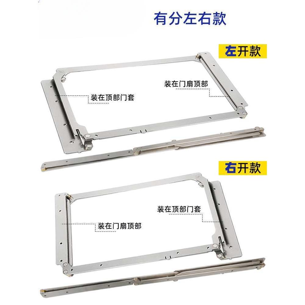 卫生19间门配件折叠木合页180度铰链平开门折合页柜五金折叠衣门