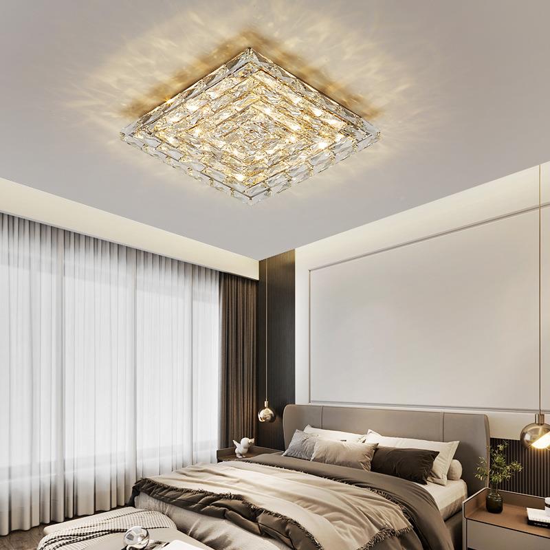 轻5693奢约水晶灯客灯高具档灯现代简大气2厅025新款卧室主灯吸顶