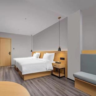 酒店家具标间全VFJ套快出租公专馆用床头单双人民宿捷寓客房旅馆