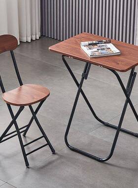 屋超家用桌椅轻叠套装出租桌子折VYS叠一整套折叠凳子折桌子加高