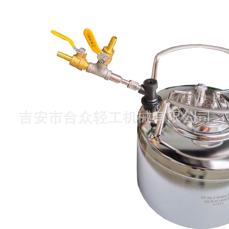 keg桶等压酒灌装器自酿啤糖桶压力灌装工具浆乐注酒器加可XSK气测
