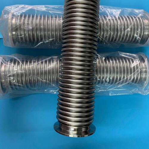 KF304不锈钢真空波纹管 KF快装法兰波纹管 KF40*250mm氦气已检漏