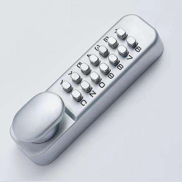 机械QTJ密码锁栅栏门院花铁户外门锁家用防园腐防水镂空面双锁防