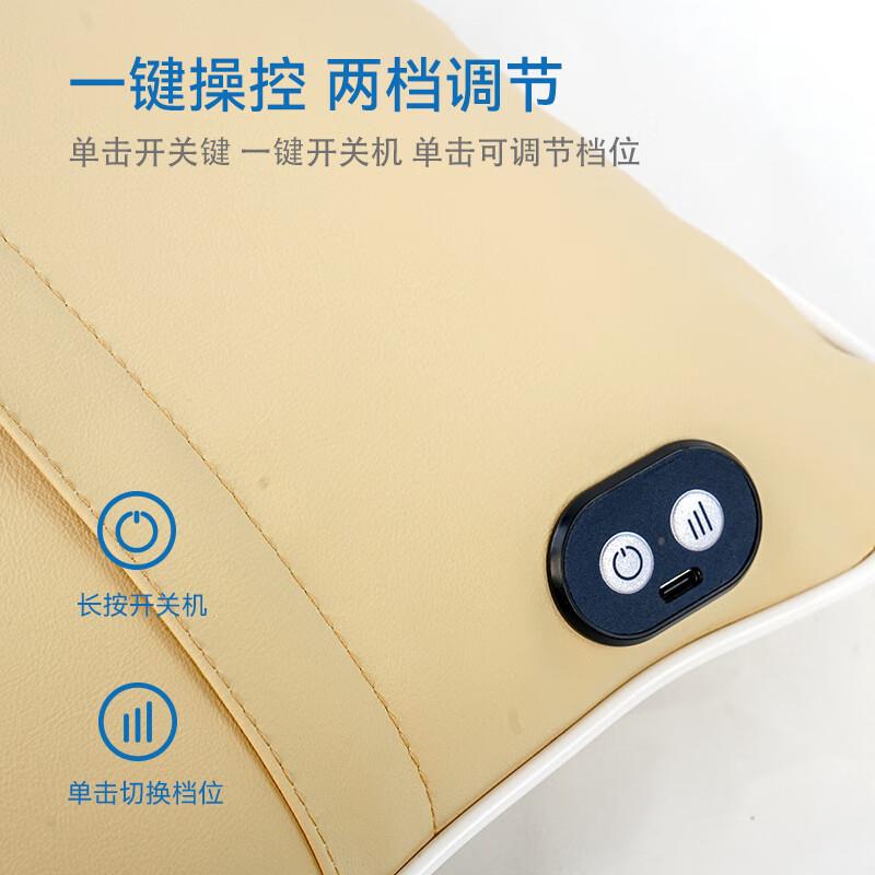 践家办公舒压摩靠枕用M7按电动程按摩腰靠器汽车XRB腰部靠垫
