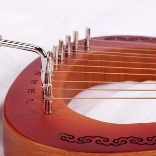 l61音莱雅琴yre琴单板七弦琴10无品牌/音小竖琴腊里尔琴里拉琴希