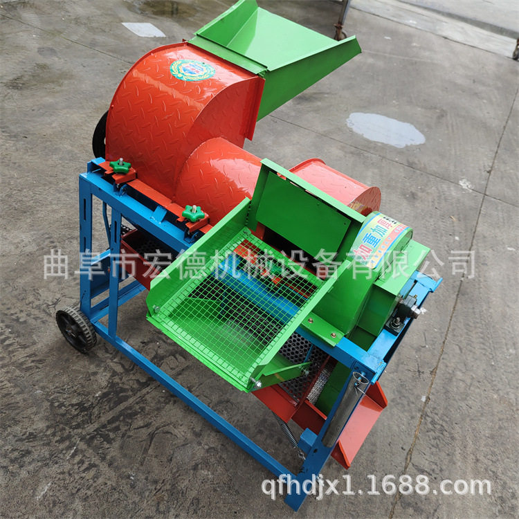 家用小型电动汽油柴油黄豆脱粒机