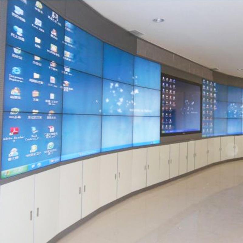 厂家监墙无拼01接屏缝大屏壁控挂视电墙机柜安防19寸-22寸显示器