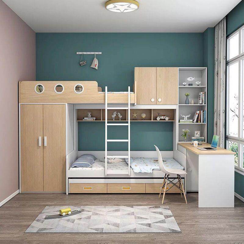 交童错式上下床486小户型衣柜两层错位带型儿高低子母床多功能,住宅家具,高低/子母床,淘宝优惠券,粉丝福利购,淘宝优惠卷