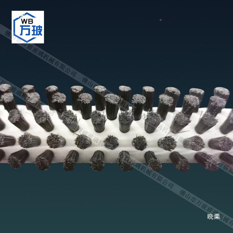 白定制毛刷棍璃清机洗黑色毛刷玻棒233玻璃洗片机黑色工业毛刷棍