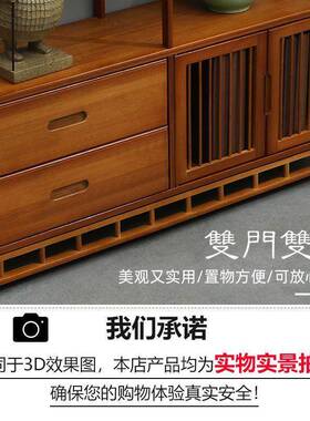 博架古实木QKA中式书架家具酒柜花架隔断柜客厅物摆件多层落地置