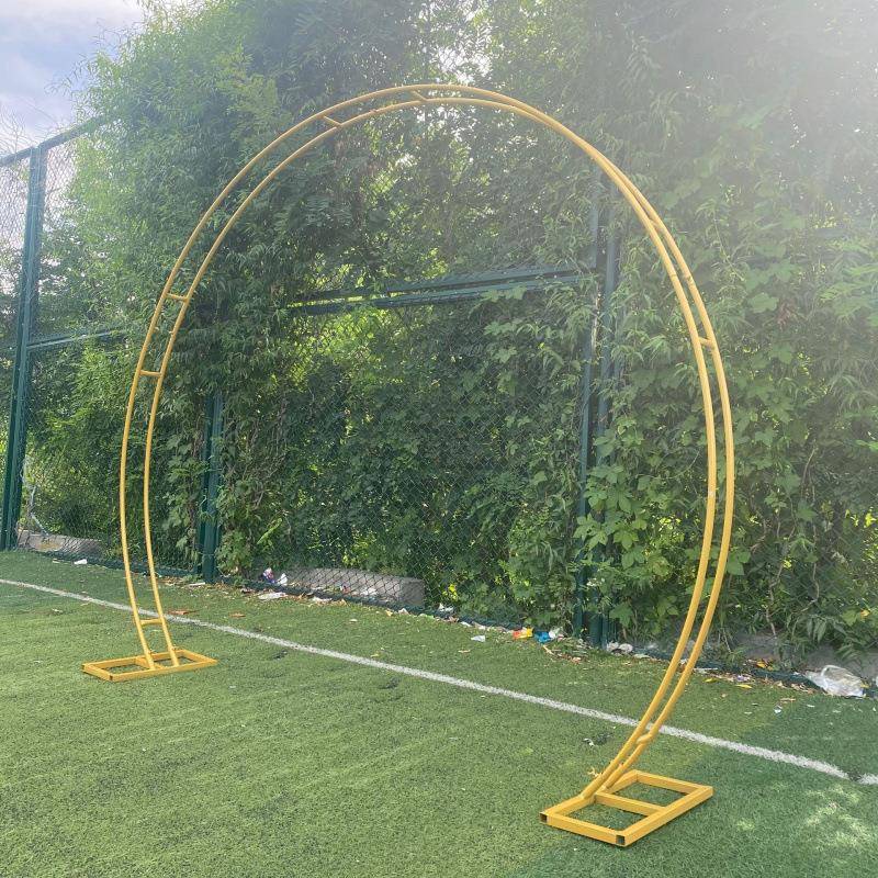 拱婚庆圆形拱门背GRA景气拱形门装饰门半圆礼布置道具婚球拱门铁