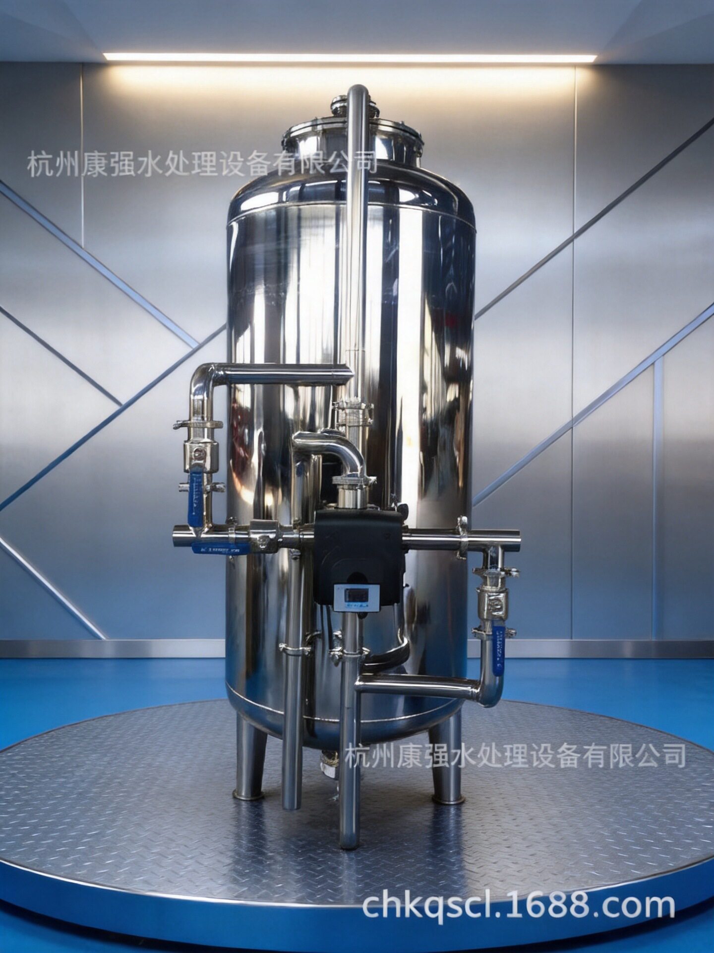 SS-01型直径100厘米石英砂过滤器|手动操作|U-PVC管路
