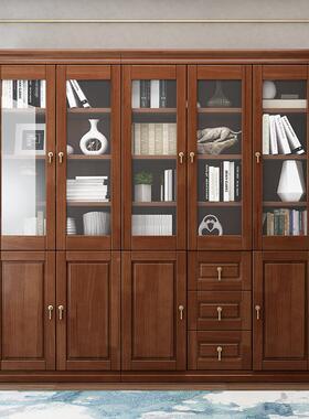 新中式物实木博古架储物带展45441抽示书架多宝阁茶室置摆放架屉