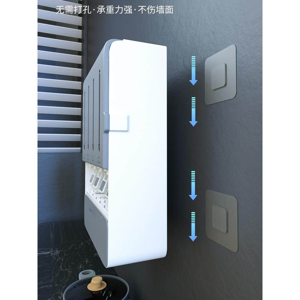 新款房味粘贴免打孔壁挂调料收纳罐酱醋MAH油调瓶创意分格式厨置