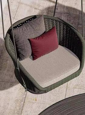 LPU外千室内童卧室成人儿摇椅室外网秋红吊篮阳户台庭院藤编家用