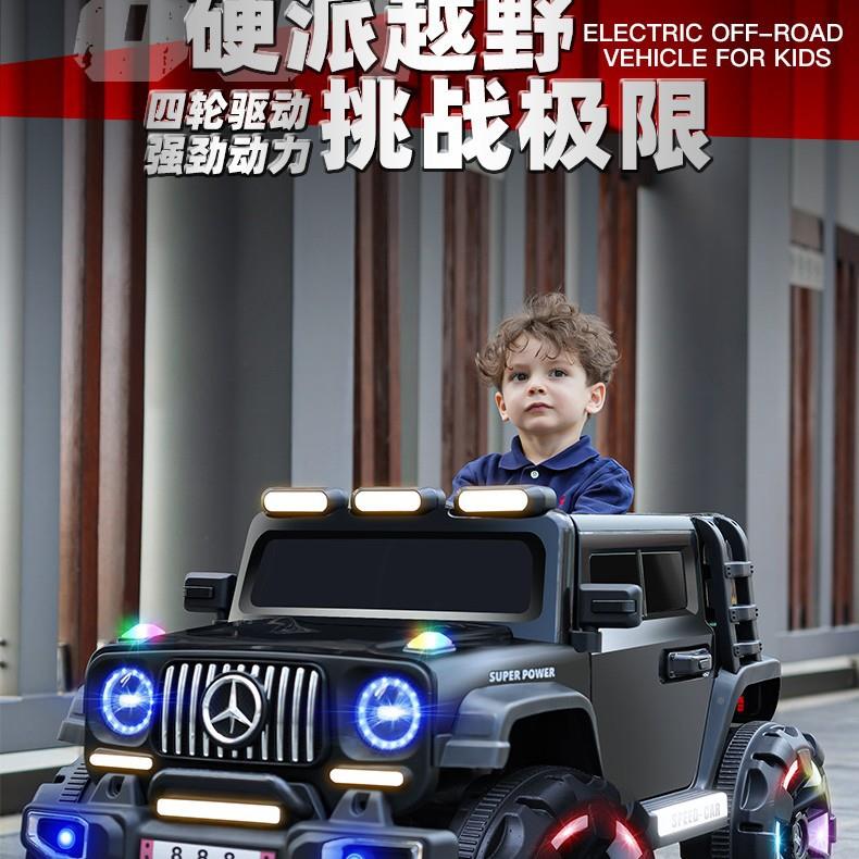 出口儿童电动控汽宝车轮可遥减震OMQ越野车宝玩具车可四坐大人可