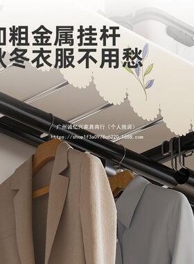 免安装折叠柜式衣家用卧柜YHC室简架易衣柜加粗加厚全钢出租房收