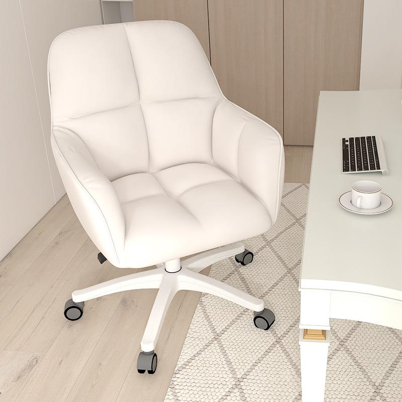 舒适学电脑习家用靠背椅书桌办公椅宿舍生化学妆网红卧OQN室升降