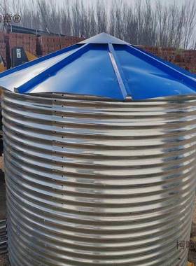 家万斤镀加锌板玉透气用粮仓RFN谷仓厚防潮防虫隔热大型稻谷米麦