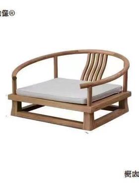 椅打禅修椅坐新中式榻榻圈椅组合日XUZ式单人米矮茶室休闲椅麦麦