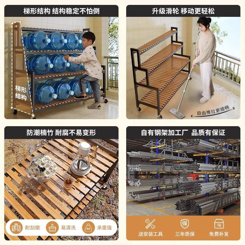花子架置物架落阳台花架客厅地无品牌/式移动新花款多层多肉盆托