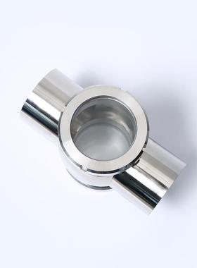 04镜不锈钢形视卫级四通焊接视CAZ窗管生道直通对焊视球盅