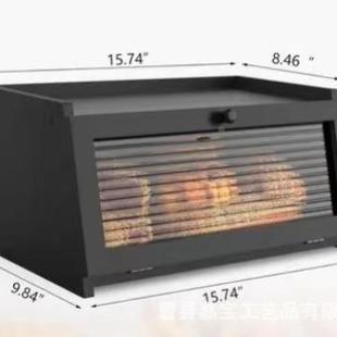 家用质厨房台面实木面面包收纳盒多途木BUT耐用用包箱水果点心收