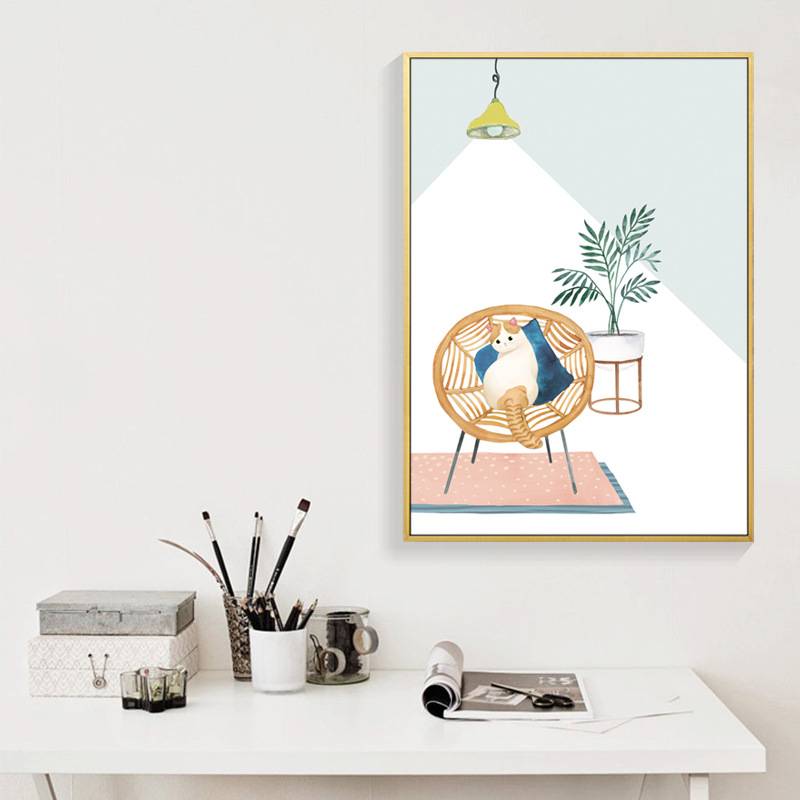 十字绣2024新款线绣小件客厅三联画动物手工绣卧室床头画简单自绣