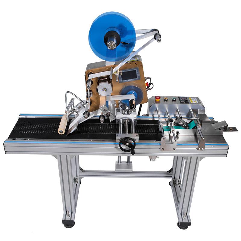 全条自动平面贴标机机盒子纸不箱卡片码干PCD胶标签卡片贴标一体