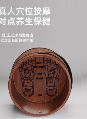 实木质手提足DD102304浴盆泡脚桶桶泡脚木桶盆泡脚盆洗洗脚盆冬木