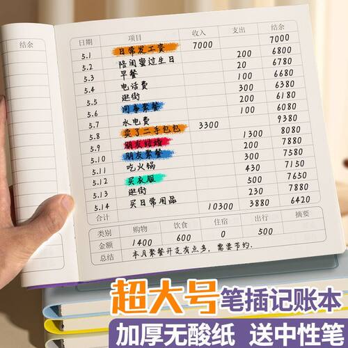 招财猫记账本手帐明细账口袋本随身便携小号理财每日家庭账本本子